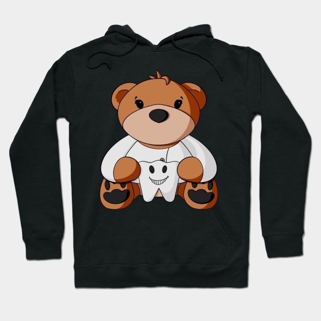 Dental Teddy Bear Hoodie by Alisha Ober Designs